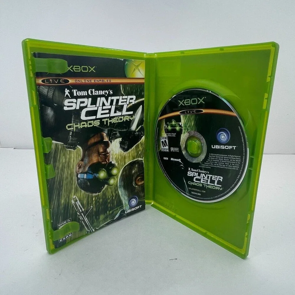 Tom Clancy's Splinter Cell Chaos Theory (Microsoft Xbox) Complete W/ Manual